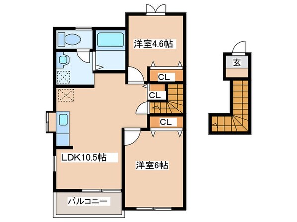 パルテール素山の物件間取画像